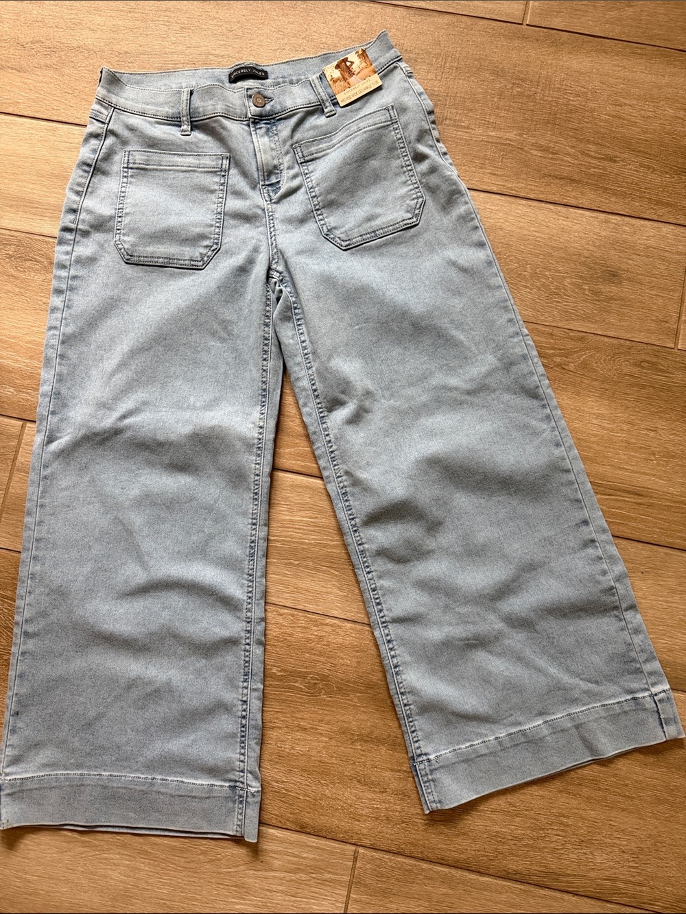 Sincerely Jules Mid Rise Wide Leg Ankle Jeans 7/28
